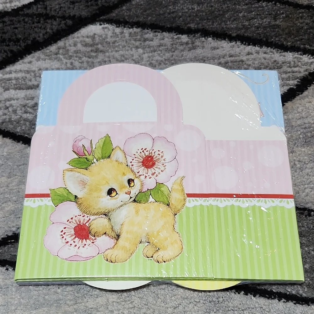 VINTAGE 1980'S SET-OF-6 BABY CRITTERS ANIMALS SMALL GIFT BOXES BASKETS